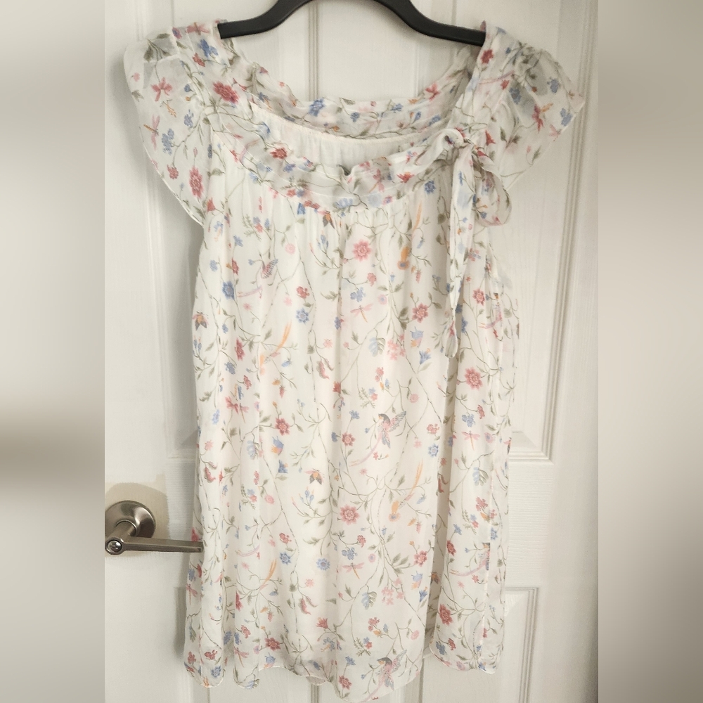 Tendenze Silk Birds Of Paradise Blouse